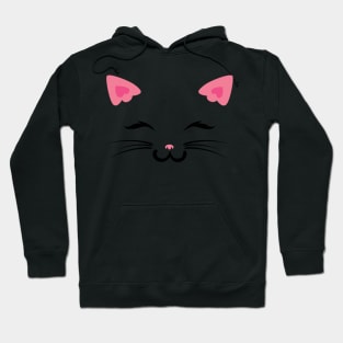 Happy Kawaii Cat Face Hoodie